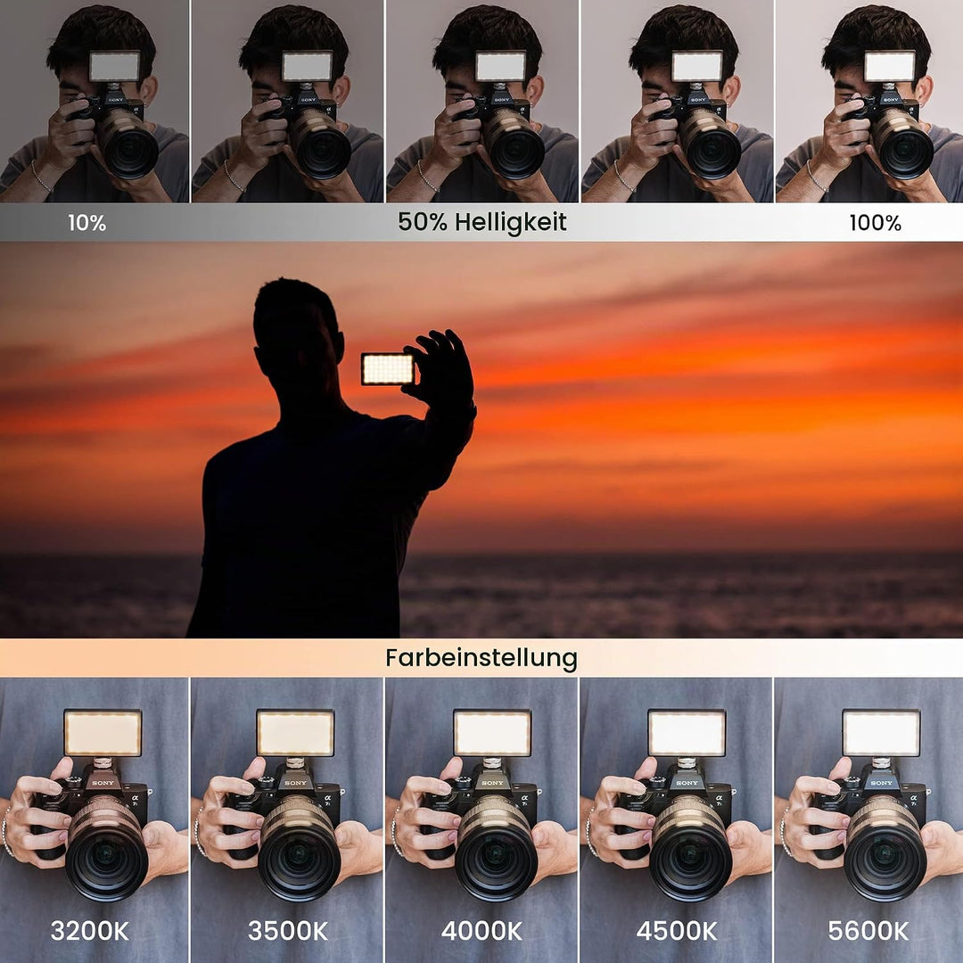 LUME CUBE Panel Mini - Bicolor Continuous Video Light für EIN- und Aus-Kamera-Video