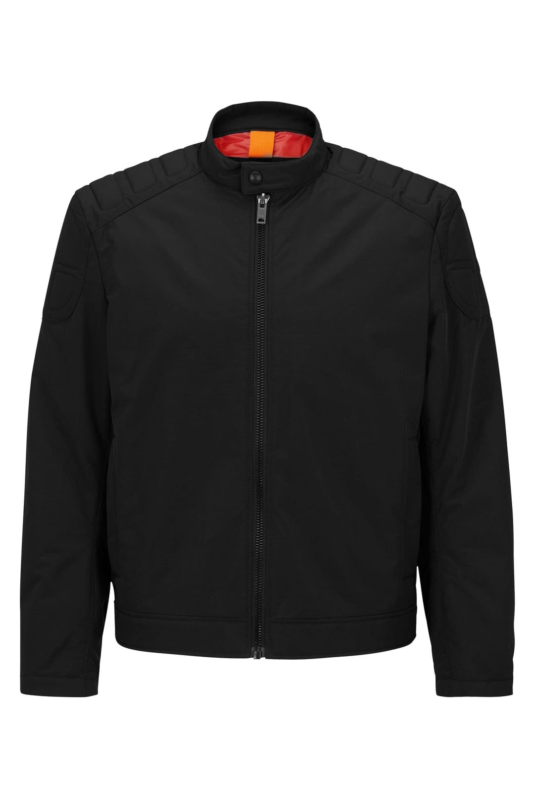 BOSS Herren Ocasey Slim-Fit Bikerjacke aus wasserabweisendem Canvas 54 Black1, 54 Black1