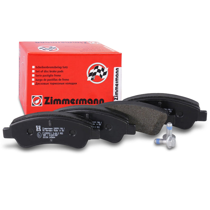 ZIMMERMANN 23599.190.1 Serie Bremsbeläge, vorne, inklusive Platte dämpfend