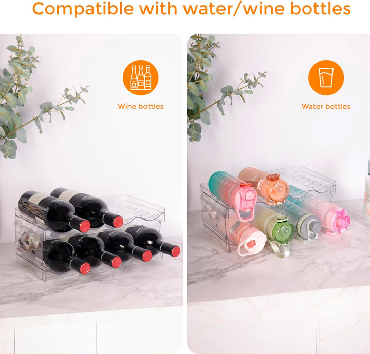 BoxedHome Stapelbarer Flaschenhalter Weinflaschen Halter Weinregal Wein, Flaschen Organizer, Flasche