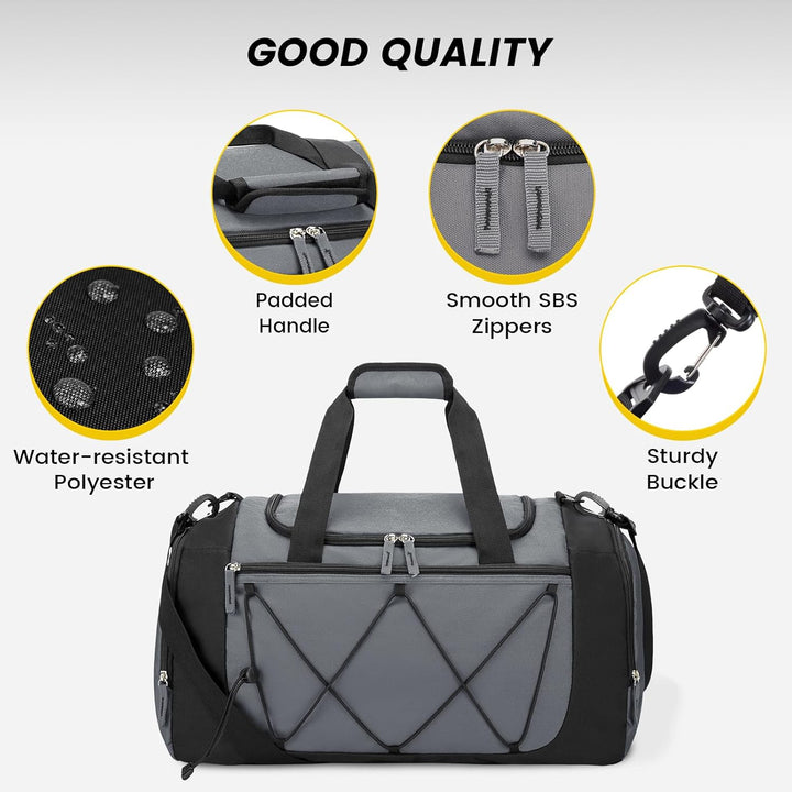 Vorspack 21 Inches Gross Sporttasche Herren Damen – 41L Gym Bag mit Schuhfach Leichte Gym Tasche für