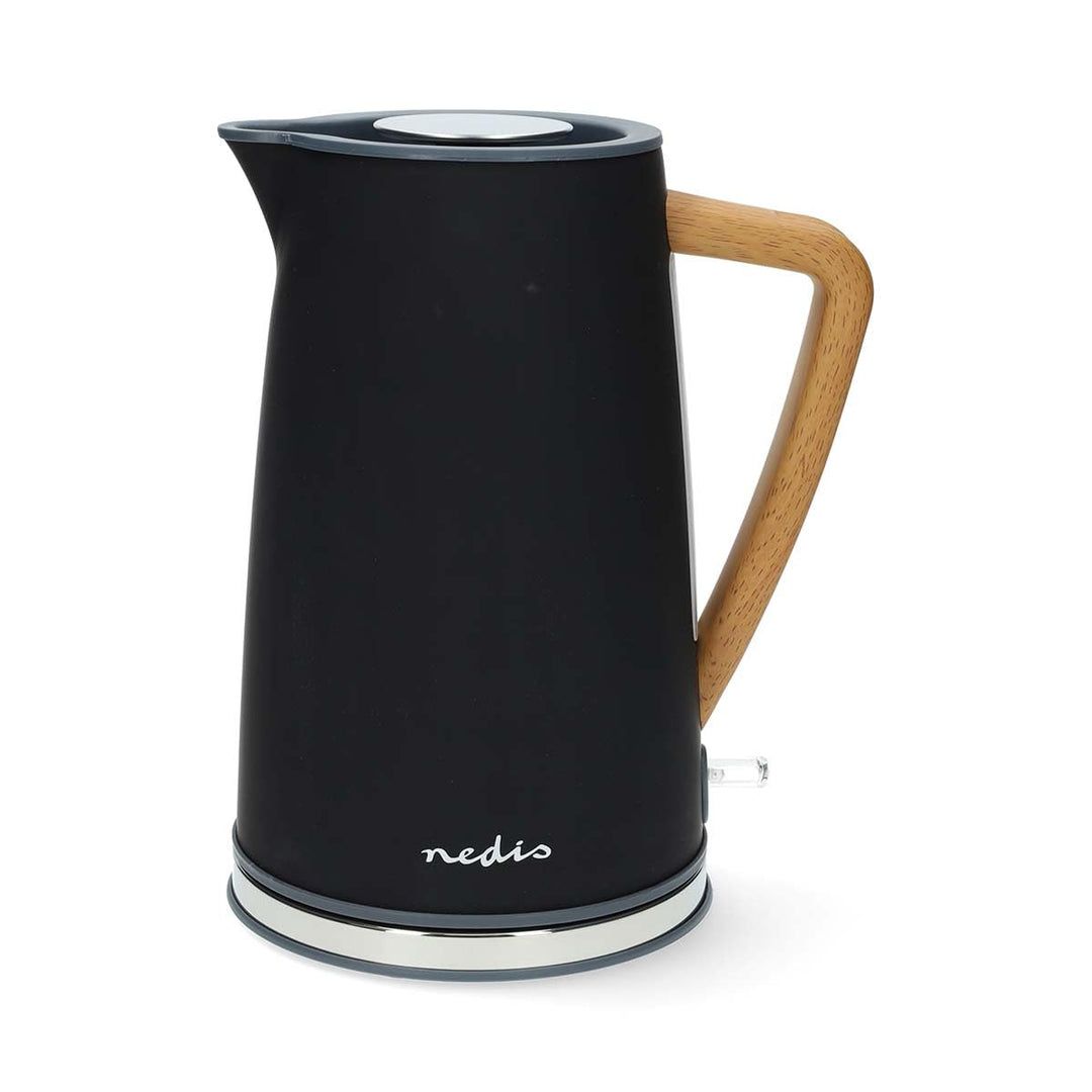 Wasserkocher - 1.7 l - Soft-Touch - Schwarz - Um 360 Grad drehbar - Verdecktes Heizelement - Strix C