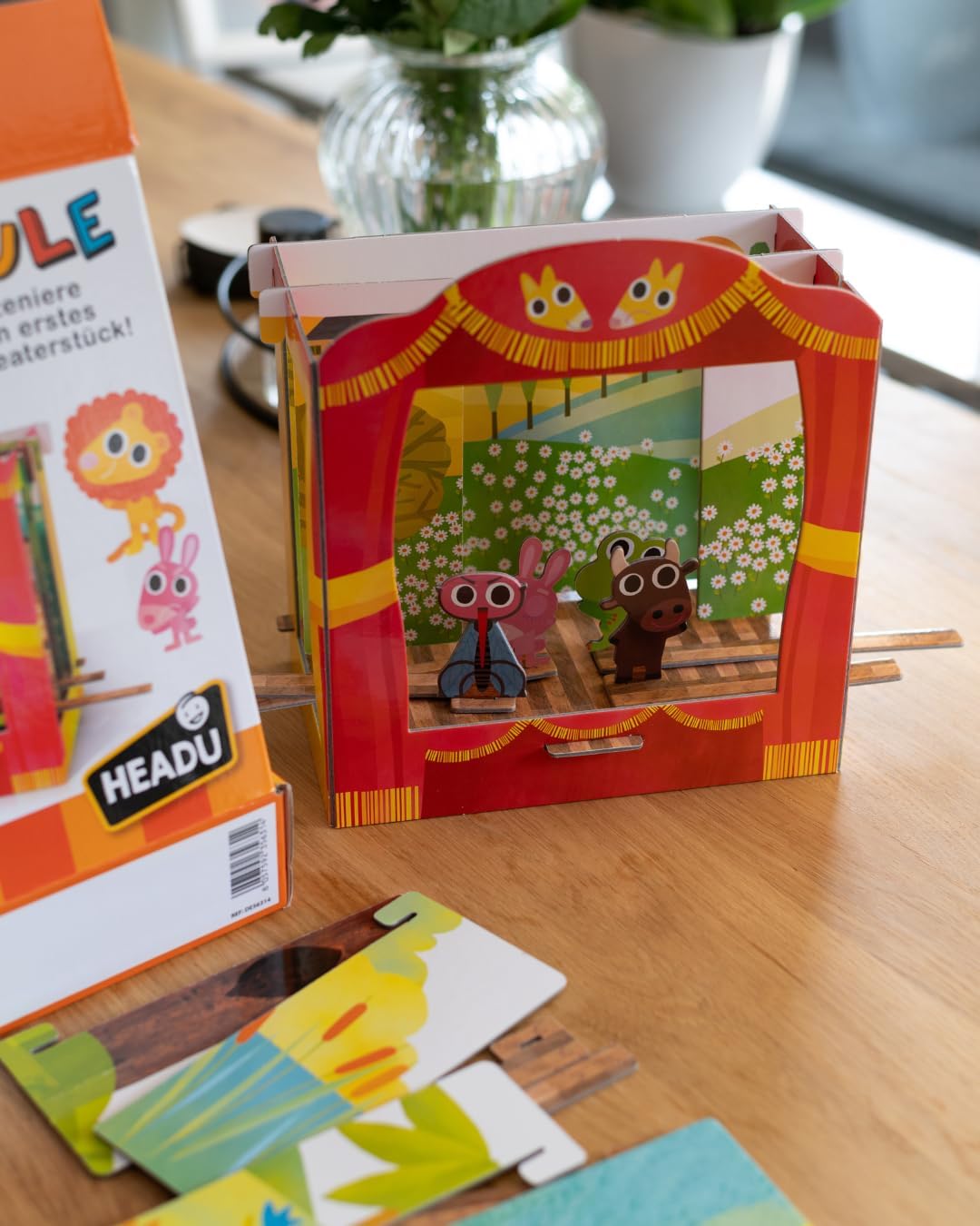 Headu „Theaterschule Puppentheater – Inszeniere Dein erstes Theaterstück!“: Lernspiel für Kinder im