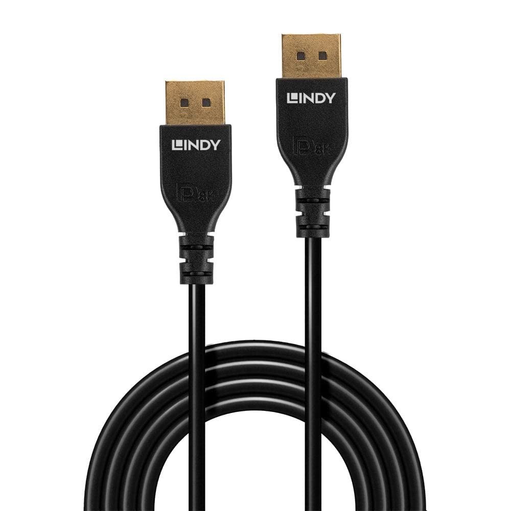 LINDY 36463 3m DisplayPort 1.4 Kabel, Slim