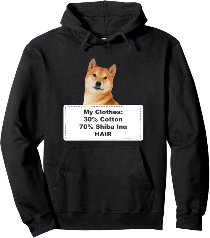 Funny Shedding Dog Shiba Inu Pullover Hoodie