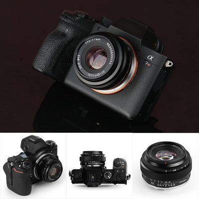 TTArtisan 50mm F2 Full Frame Manual Camera Lens Compact Design Light Weight Standard Focal Length Ca