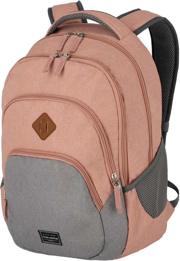 Travelite Handgepäck Rucksack, Laptop Rucksack 15,6 Zoll, BASICS, Daypack, Tagesrucksack mit vielen