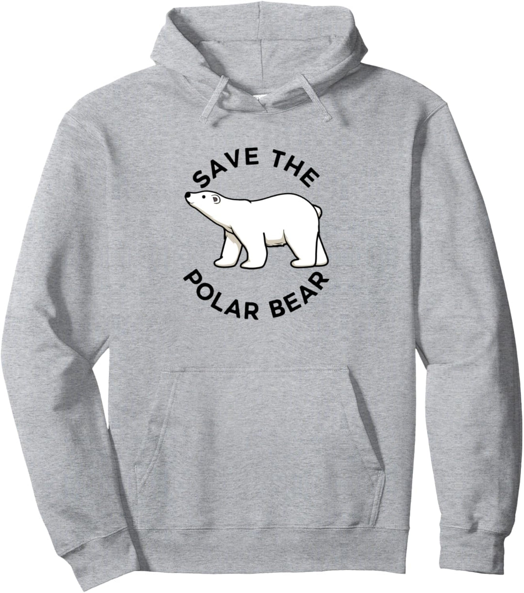 Rettet Eisbären Wildtiere Niedlicher Pola Bär Pullover Hoodie