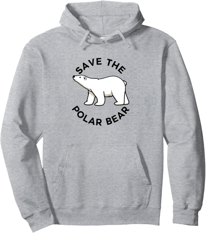 Rettet Eisbären Wildtiere Niedlicher Pola Bär Pullover Hoodie