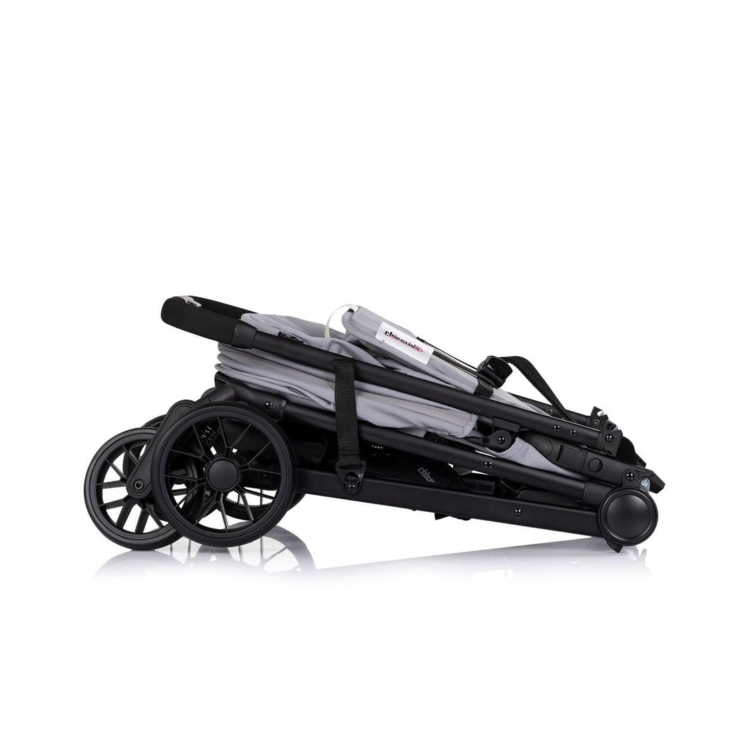 Chipolino Kinderwagen Blossom Stossdämpfer verstellbare Rückenlehne Korb bis 22kg grau, grau