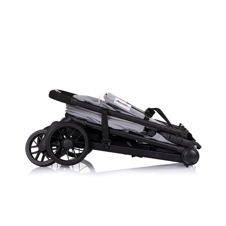 Chipolino Kinderwagen Blossom Stossdämpfer verstellbare Rückenlehne Korb bis 22kg grau, grau
