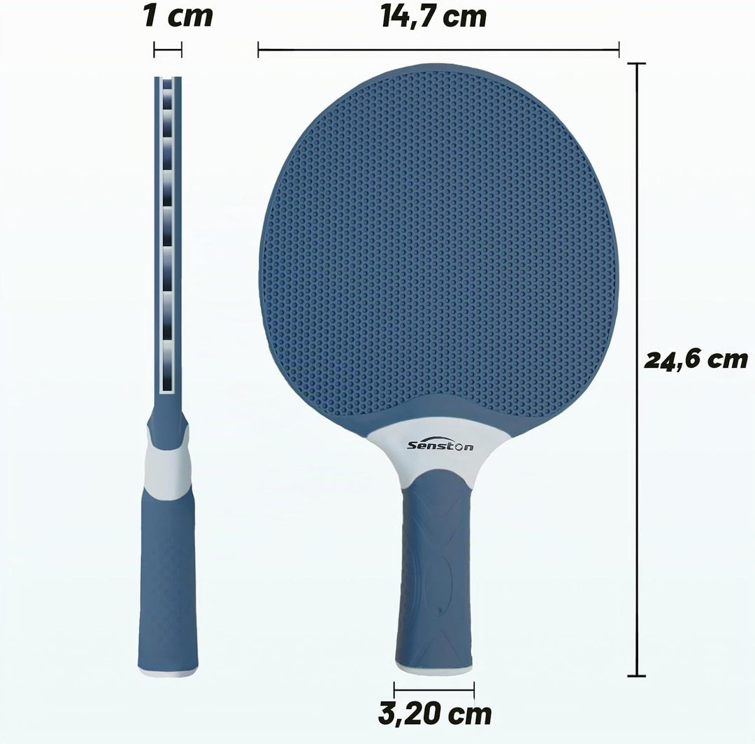 Senston Tischtennisschläger Set, professionelle Tischtennisschläger mit 3 Bällen, Ping Pong Paddel S
