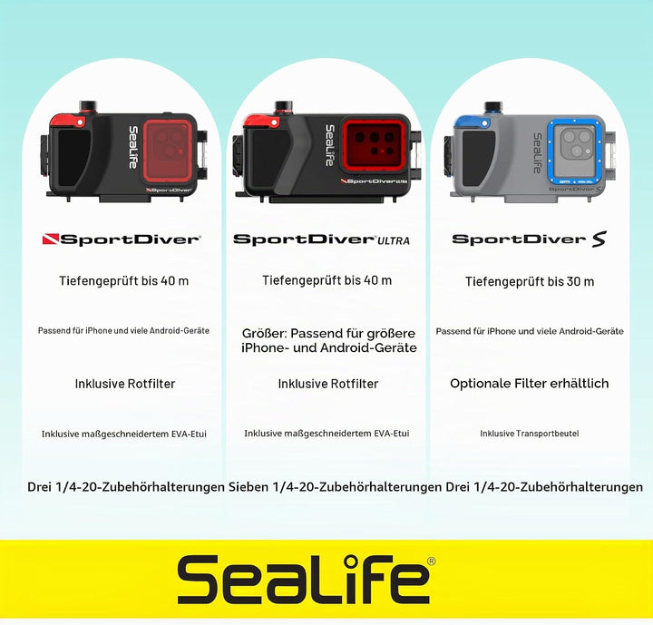 SeaLife SportDiver Unterwassergehäuse iPhone SL400 Single, Single