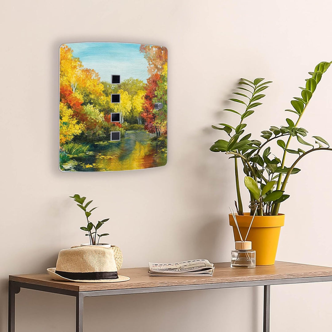 banjado Design Schlüsselkasten aus Edelstahl für 10 Schlüssel/Schlüsselschrank zur Schlüssel Aufbewa