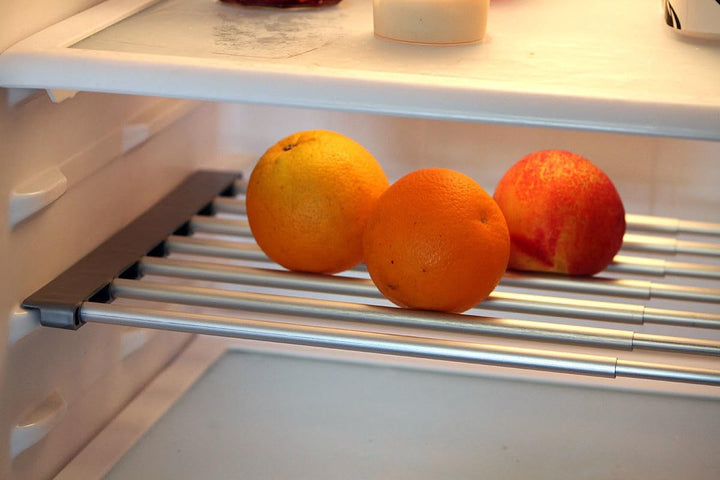 Rosenstein & Söhne Kühlschrank-Gitterböden: 4er-Set Univ.-Einlegeboden,f. Kühlschrank/Regale,auszieh