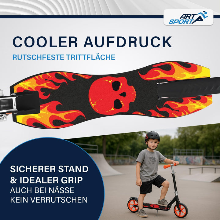 ArtSport Cityroller Scooter mit Big Wheel Räder & Tragegurt - Für Kinder ab 3 Jahren - 4 Designs 88