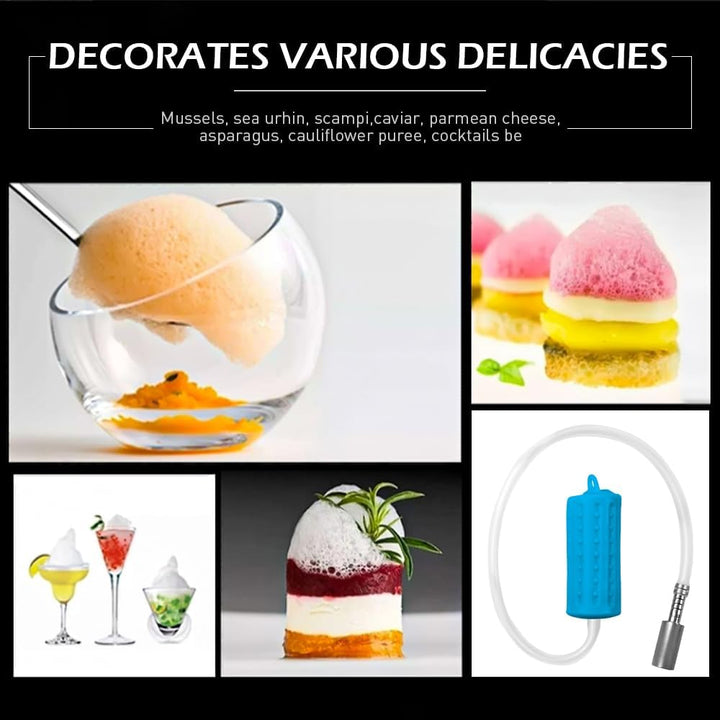 DUEBEL Schaum-Kit für molekulare Gastronomie Kochen, effizientes Schaumherstellungs-Kit für Lebensmi