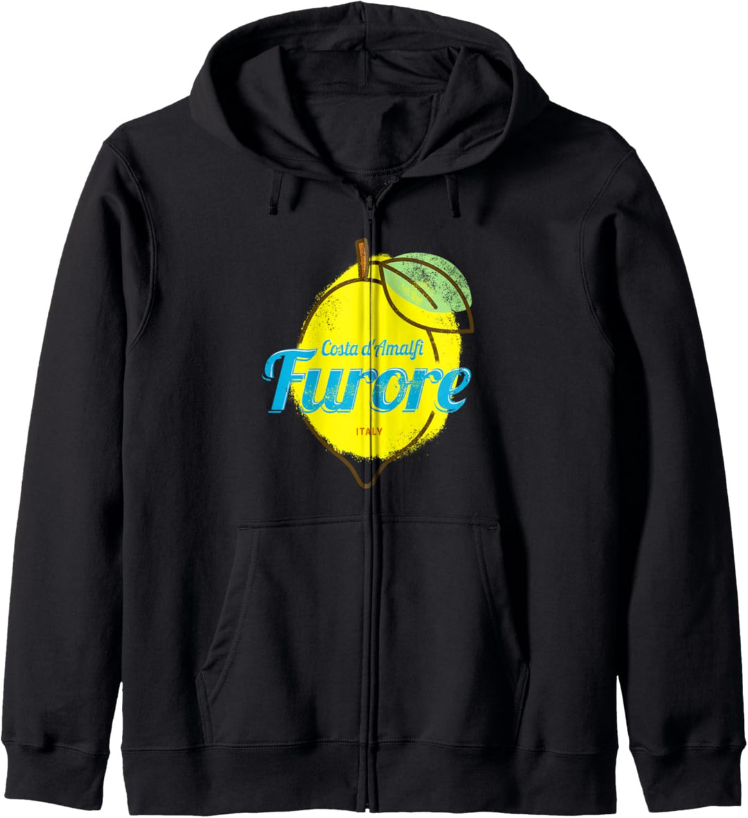 Furore Costa d'Amalfi Zitrone Italien Vintage Amalfiküste Kapuzenjacke