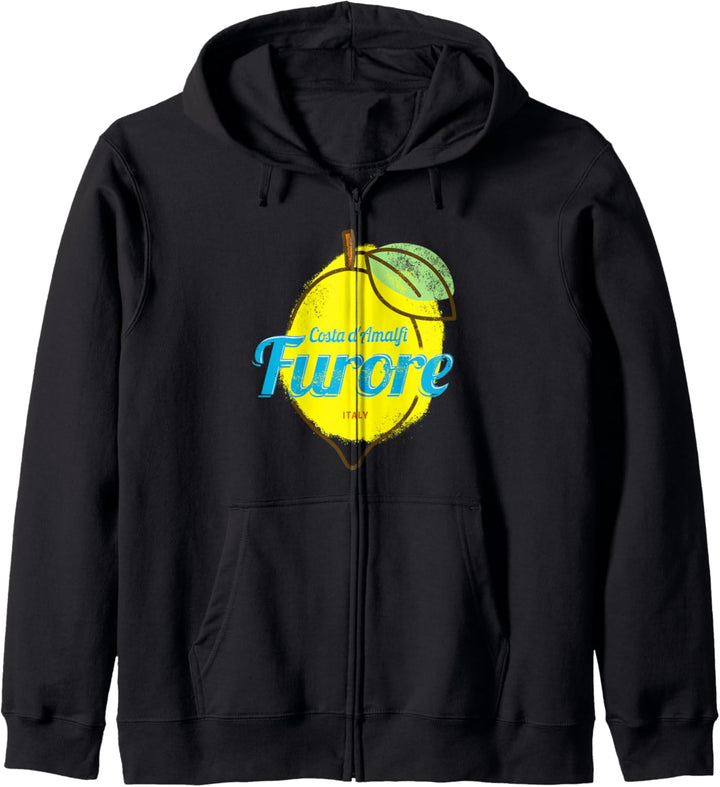 Furore Costa d'Amalfi Zitrone Italien Vintage Amalfiküste Kapuzenjacke
