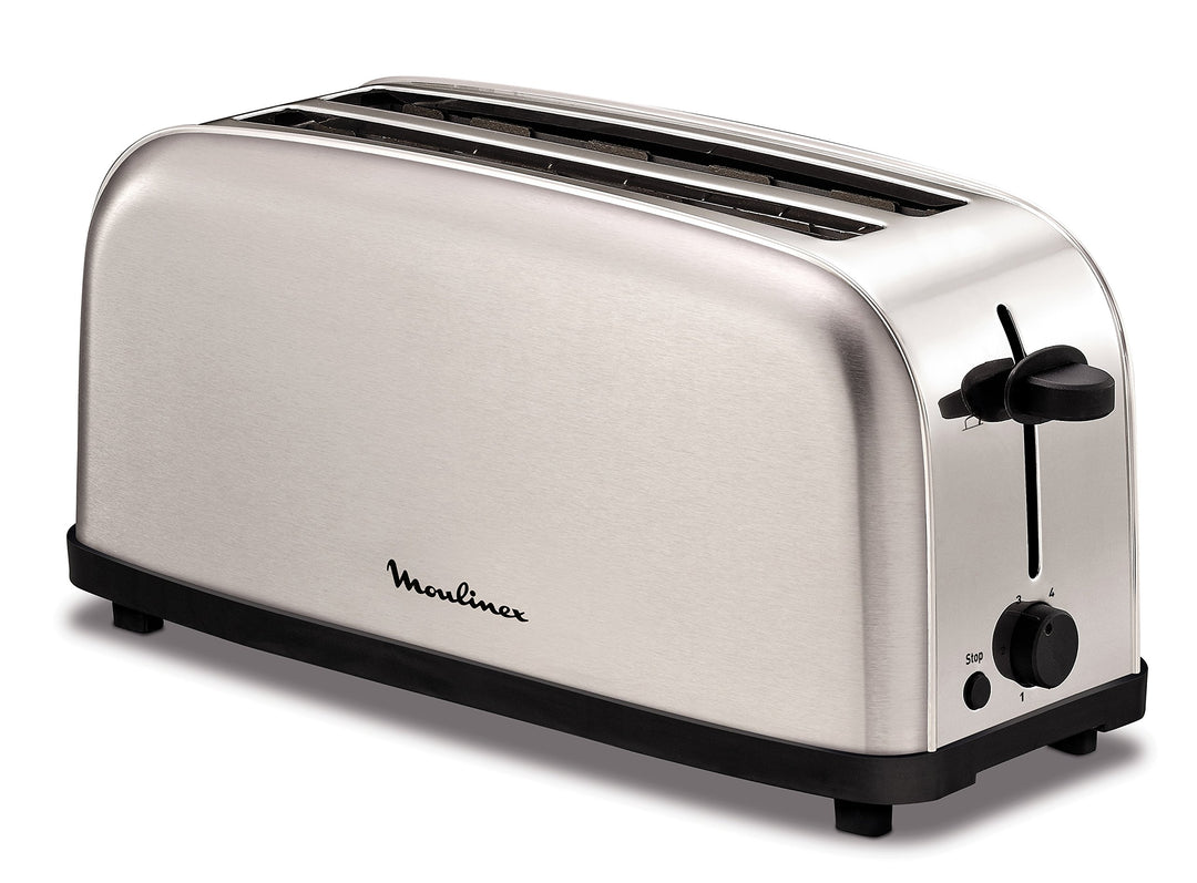 Moulinex Classic 2 Reb – Toaster, Leistung 1400 W, Edelstahl, Grau Grau 1400 W, Grau 1400 W