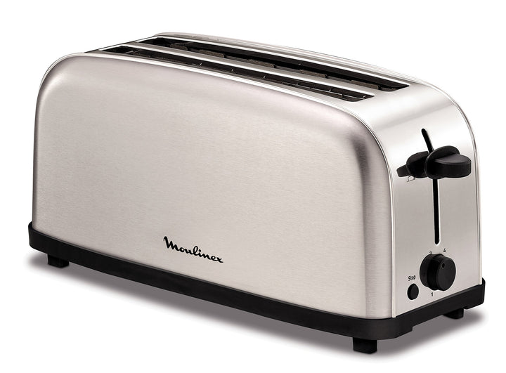 Moulinex Classic 2 Reb – Toaster, Leistung 1400 W, Edelstahl, Grau Grau 1400 W, Grau 1400 W
