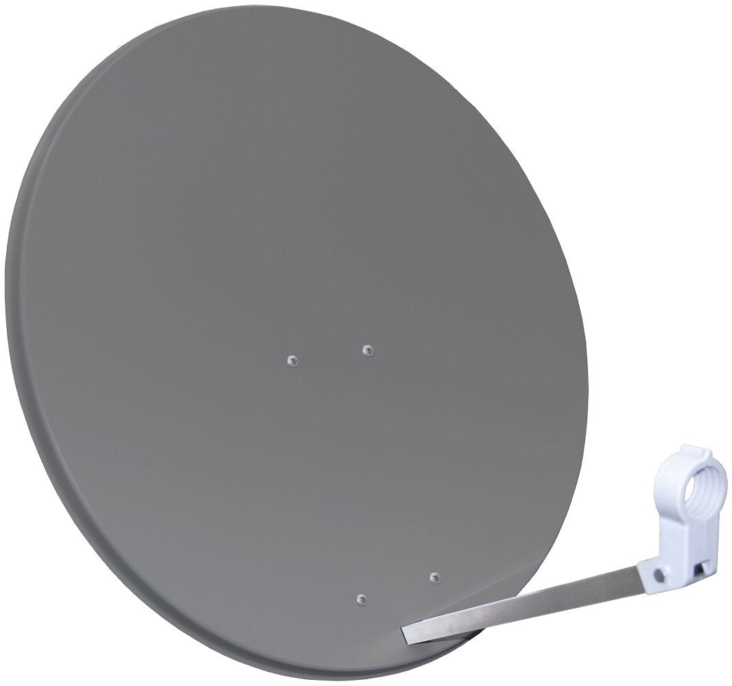 Opticum 80 cm Hochleistungsantenne - Sat Anlage (3 Farben wählbar) Anthrazit, Anthrazit