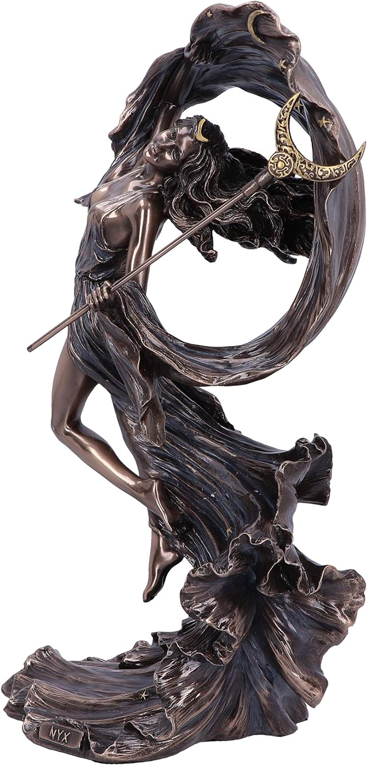 Nemesis Now Bronzefigur Nyx, griechische Göttin der Nacht, Bronze, 27.5cm