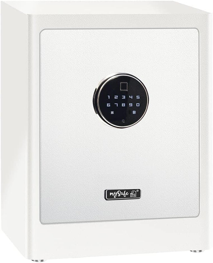 mySafe Premium 450 | elektronischer Schrank-Tresor | Zahlencode & Fingerscan | modernes Design | hoh