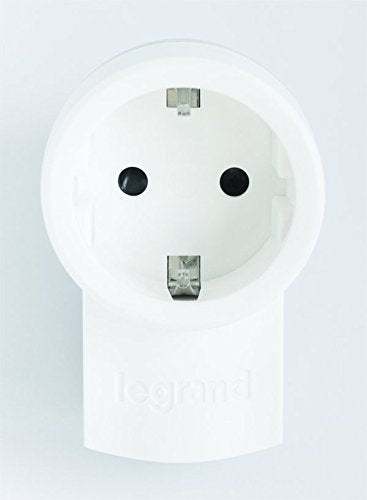 Legrand, Schutzkontakt-Stecker mit Steckdose (16A/230V), mit Kabelanschluss bis 3x1.5 mm², 050462, P