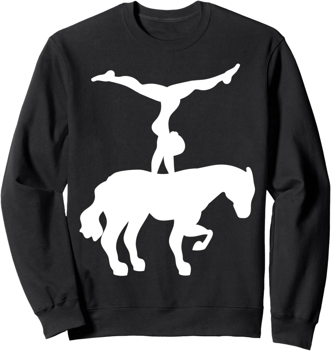 Turnen auf dem Pferd Voltigieren Pferdesport Sport Witzig Sweatshirt