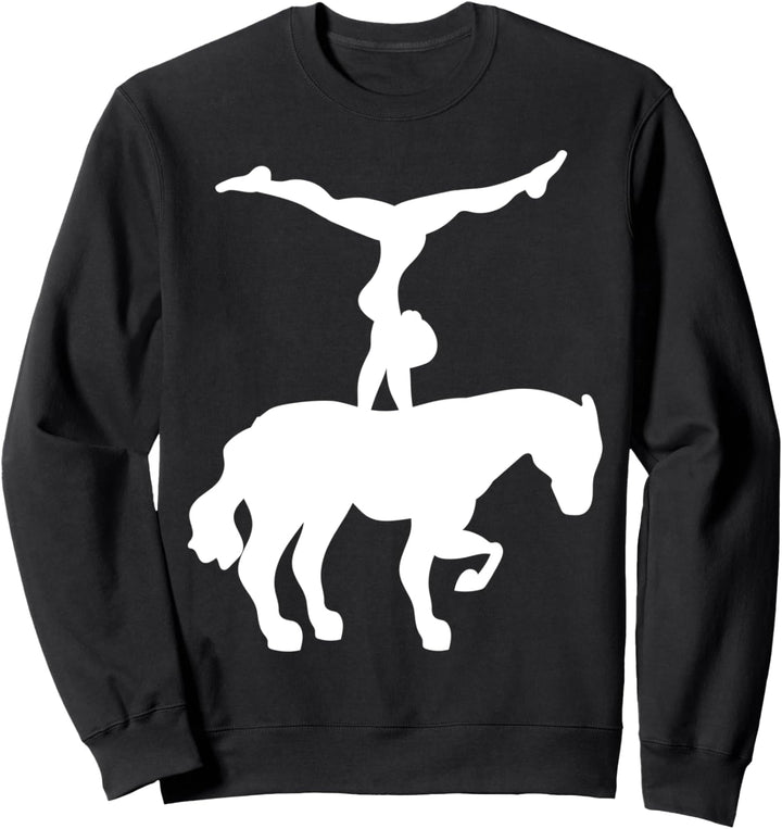 Turnen auf dem Pferd Voltigieren Pferdesport Sport Witzig Sweatshirt