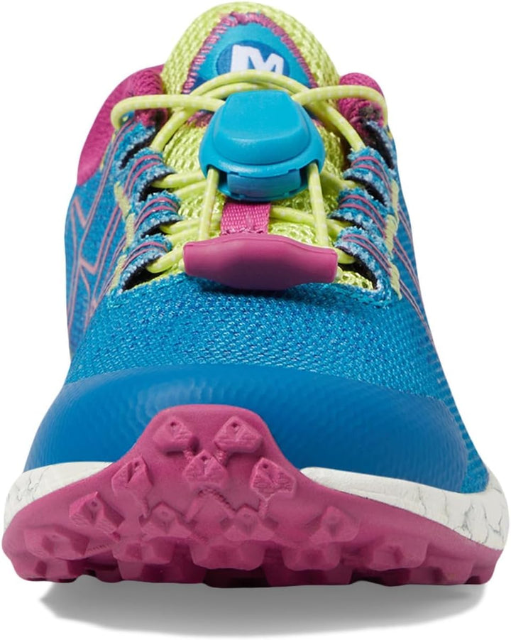 Merrell Mädchen Moab Flight Low A/C Sneaker 29 EU Teal Lime Fuchsia, 29 EU Teal Lime Fuchsia