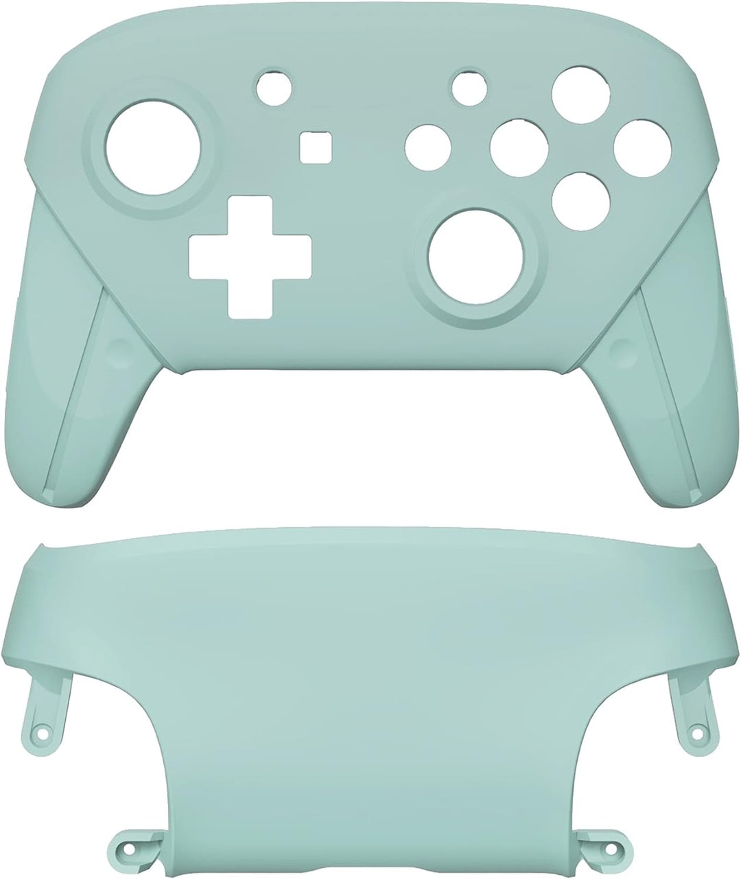 eXtremeRate Ersatz Grips Case Cover kompatibel mit Nintendo Switch Pro Controller, Custom Matt Front