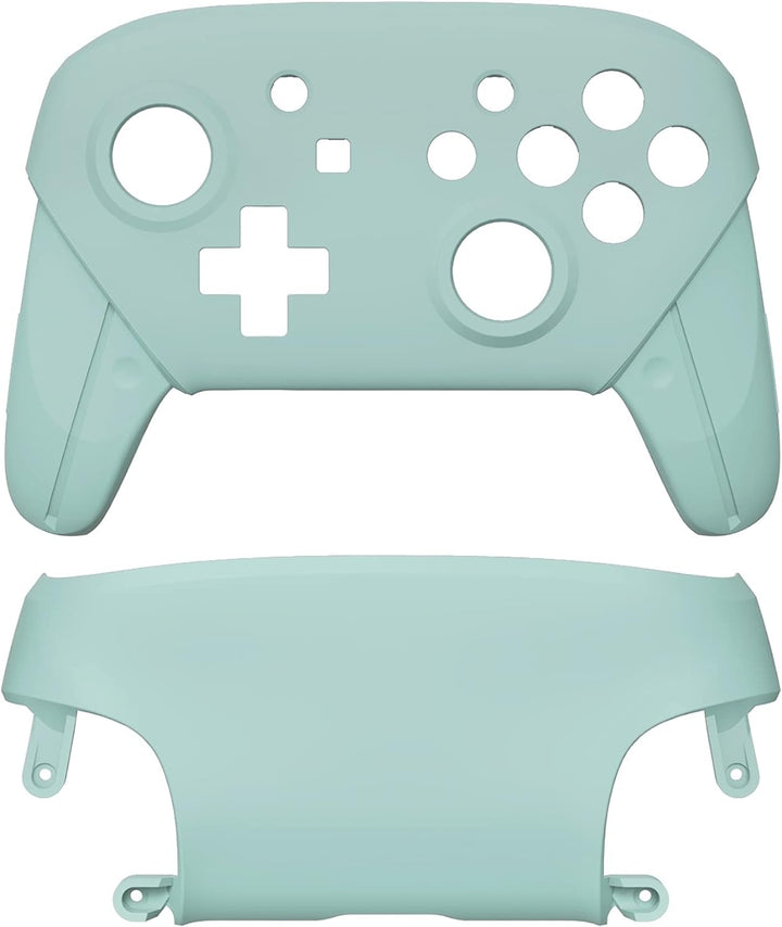 eXtremeRate Ersatz Grips Case Cover kompatibel mit Nintendo Switch Pro Controller, Custom Matt Front