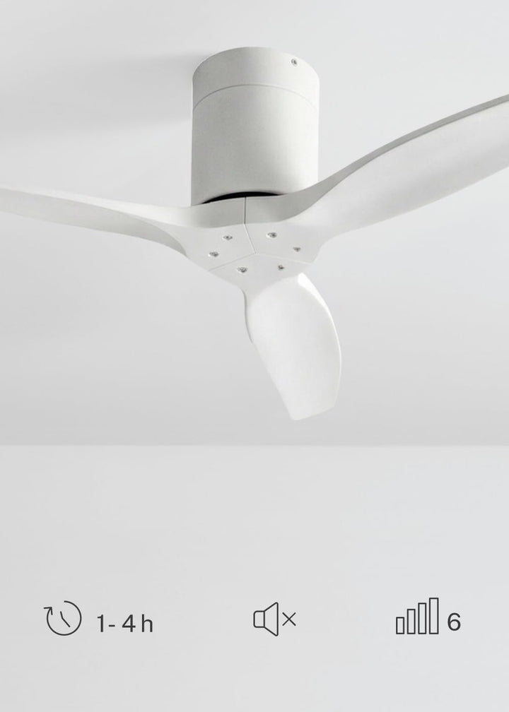 CREATE / WINDCALM S/Deckenventilator ABS Weiss mit Fernbedienung / 40W, leise, Ø112 cm, 6 Geschwindi