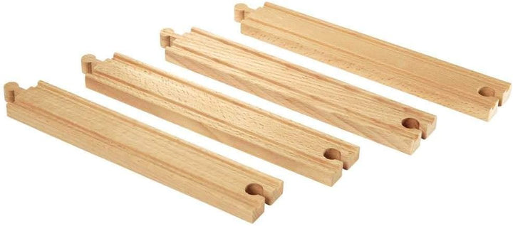BRIO 33341000-1/1 Gerade Gleise (D) (Packung mit 2) Einheitsgrösse (Packung mit 2), Einheitsgrösse (