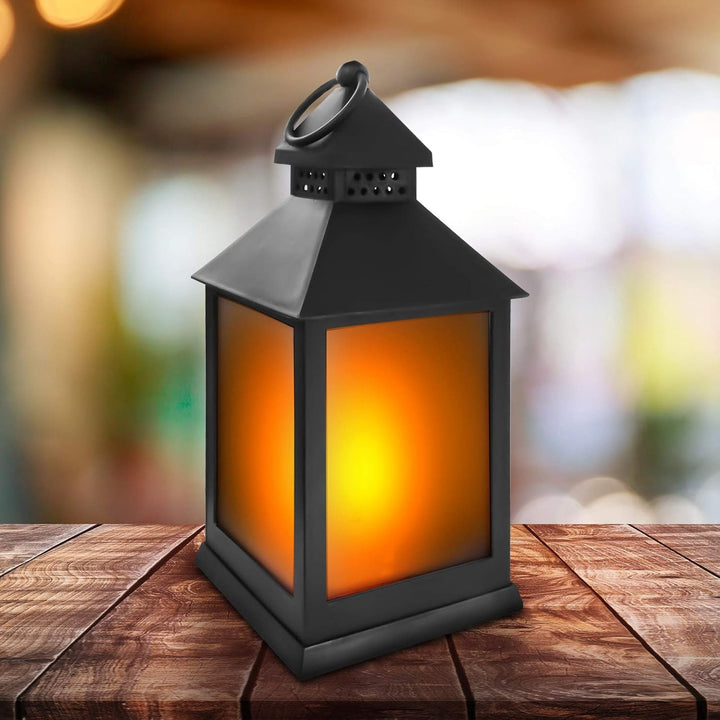 Eaxus® 4er Set LED Laterne für Draussen - Notfallleuchte Blackout. Windlicht mit Flammeneffekt Kerze