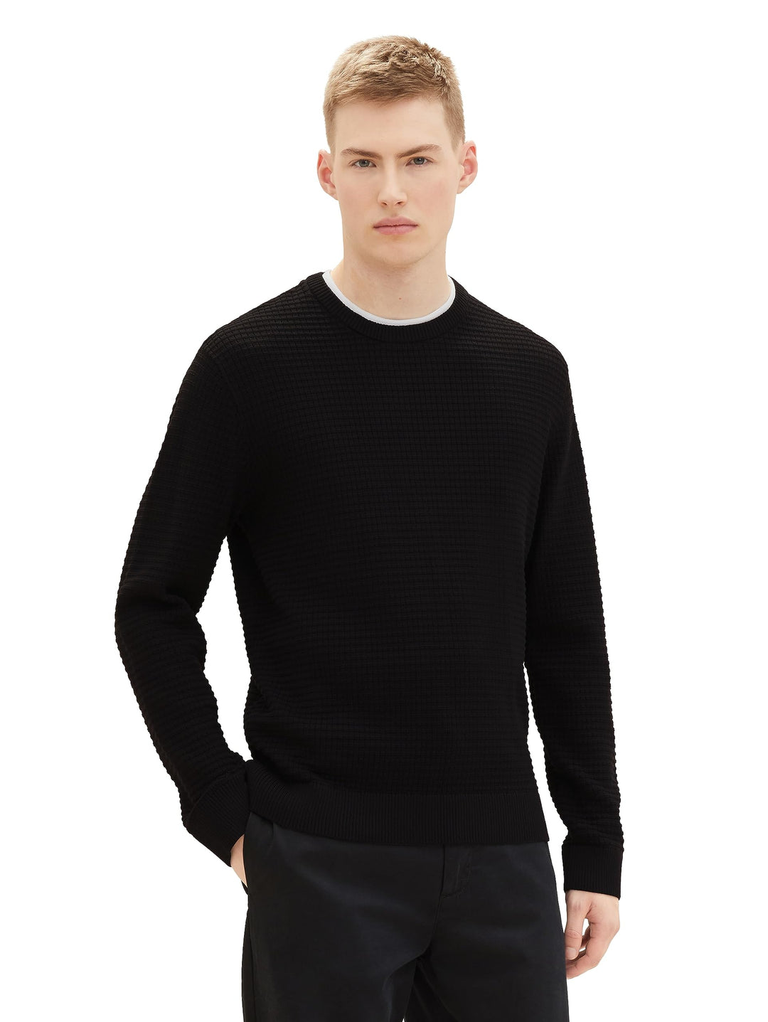 TOM TAILOR Denim Herren 1040108 Pullover (1er Pack) XXL 29999 - Black, XXL 29999 - Black