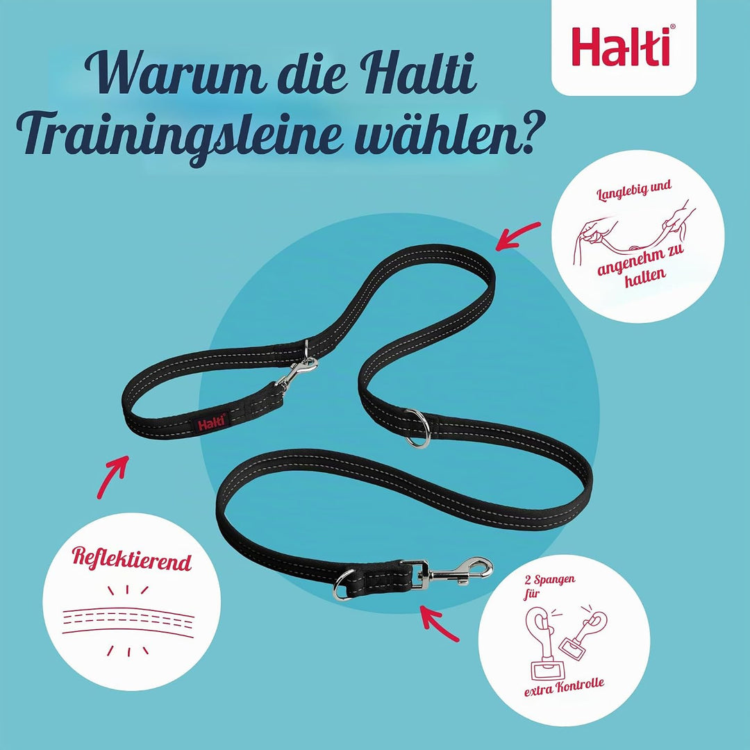 Halti Kopfhalsband und Trainingsleine Kombi-Pack, stoppt das Ziehen des Hundes auf Spaziergängen, be