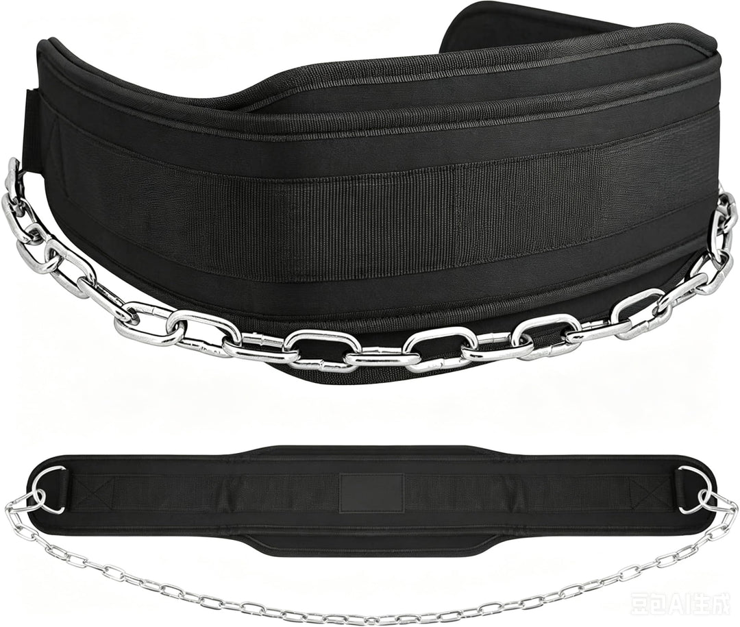 Dip-Gürtel mit Kette – Klimmzug Gürtel für Zusatzgewicht | Gewichtsgürtel für Dips & Calisthenics |