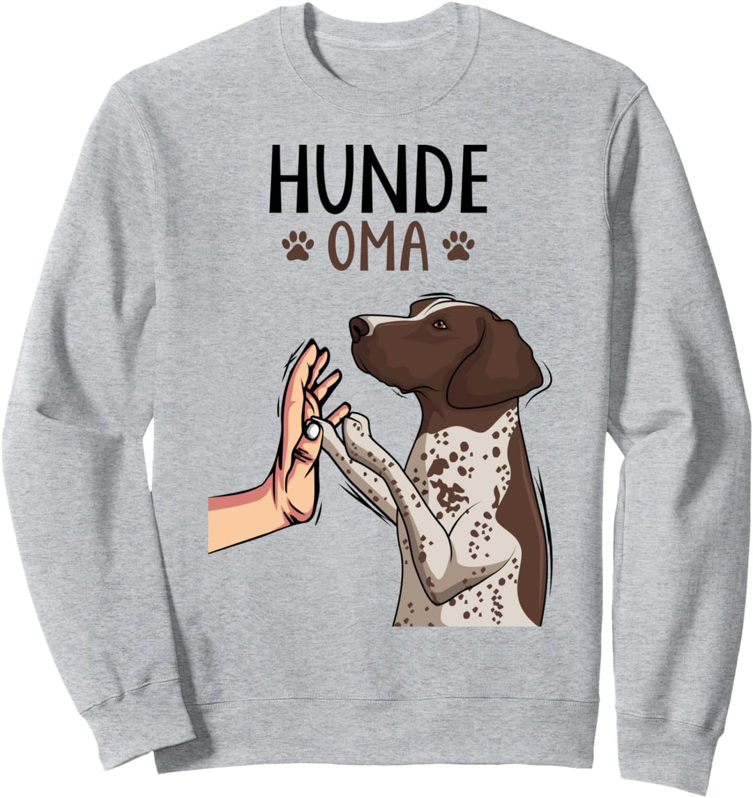 Deutsch Kurzhaar Hunde Oma Jagdhunde Sweatshirt