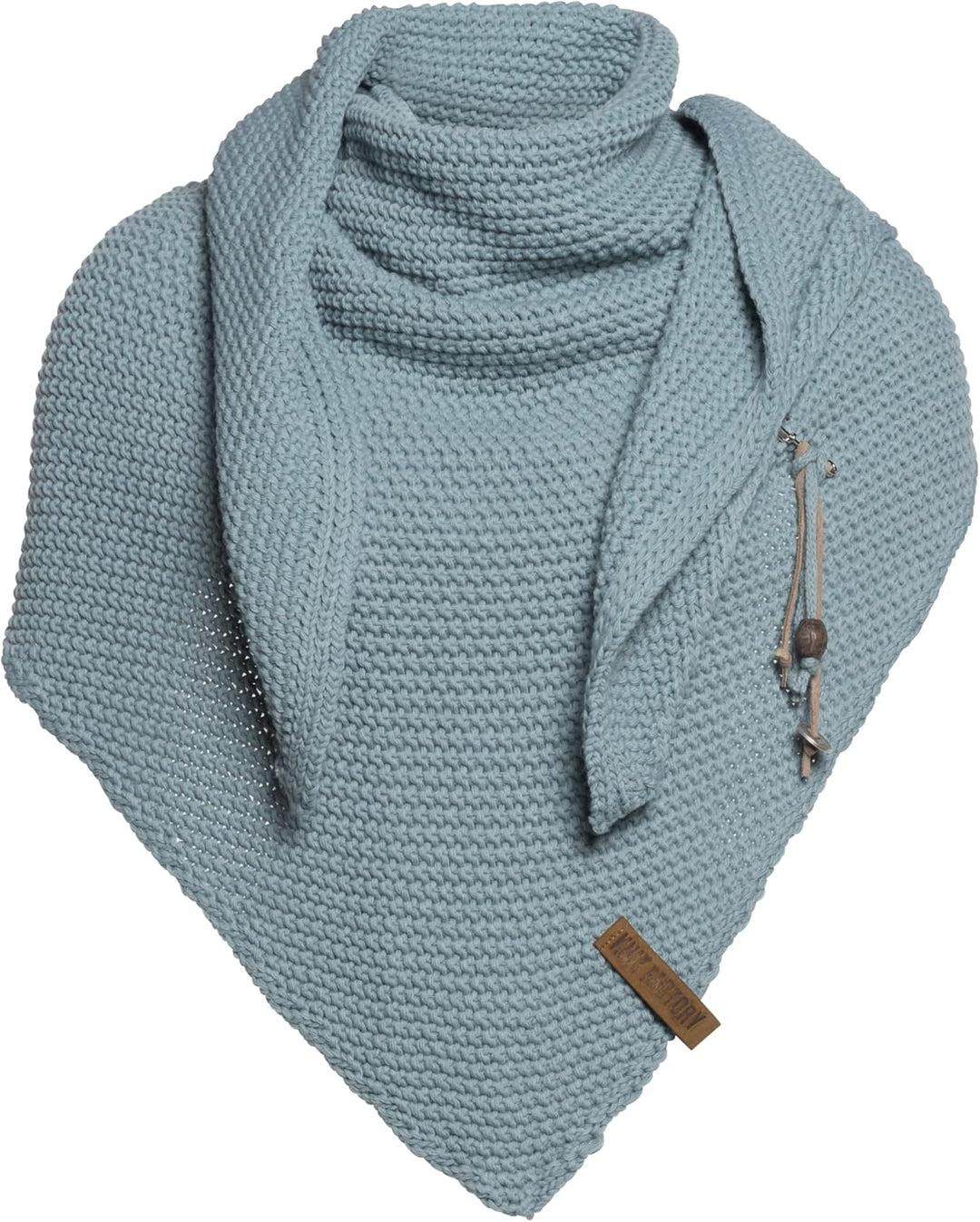 KNIT FACTORY - Dreiecksschal Coco - Damen Strickschal mit Wolle - Umschlagtuch für den Herbst und Wi