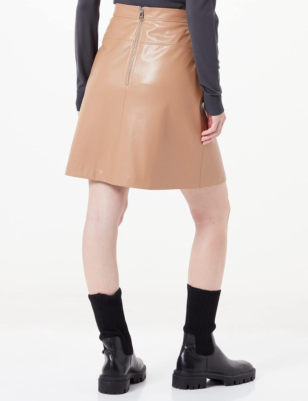 BOSS Damen Minirock C_Valega 36 Beige, 36 Beige