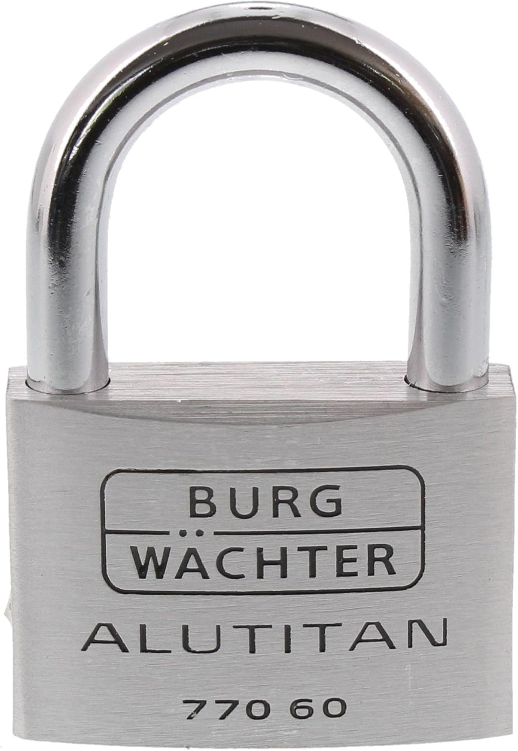 Burg-Wächter Vorhangschloss Alutitan, Aluminium, Innenwerk rostfrei, Doppelt gesichert, 770 60 SB 60