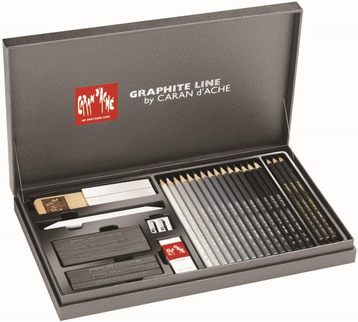 Caran d'Ache Graphite Line Set 25 teilig, Merhfarbig