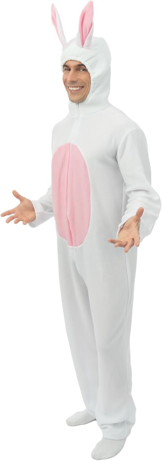 P'TIT CLOWN - Hasenkostüm - Erwachsenenkostüm - Unisex - Perfekt für Karneval, JGA, Ostern, Hallowee