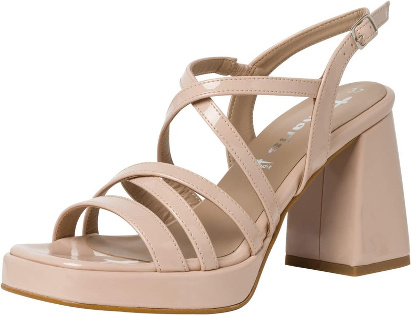 Tamaris Damen 1-1-28366-20 Sandale 37 EU Nude Patent, 37 EU Nude Patent