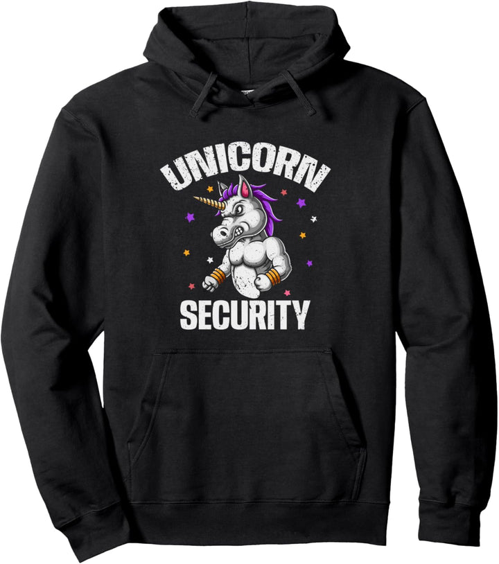 Unicorn Security - Muskeln Fittness Einhorn Fan Pullover Hoodie