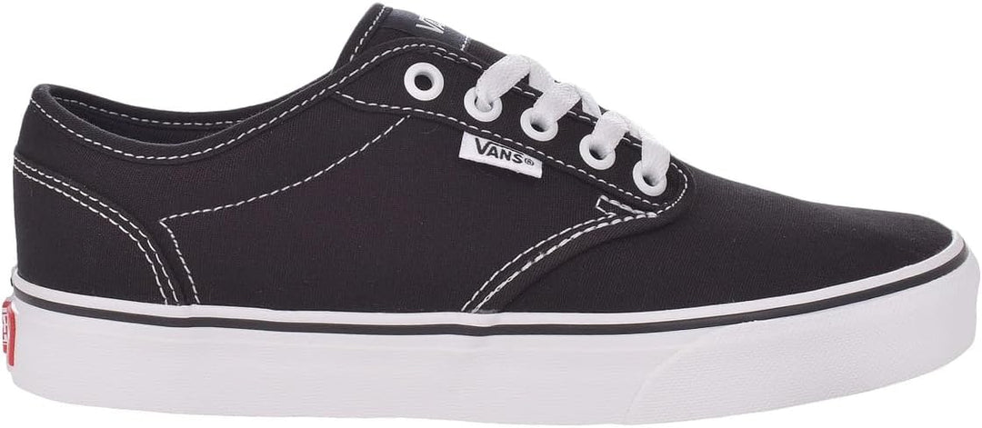 Vans Damen Atwood Low-Top 38 EU Schwarz Canvas Blk Wht 187, 38 EU Schwarz Canvas Blk Wht 187