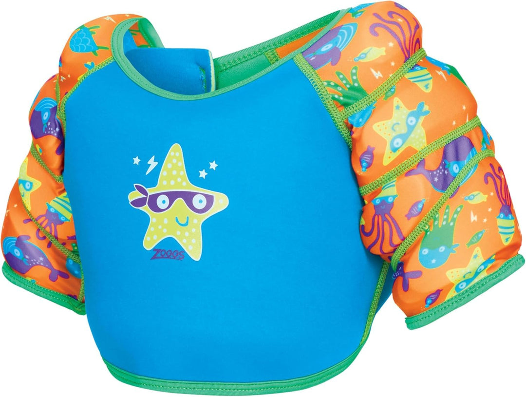 Zoggs Girls Water Wings Vest 1-2 Years / 11 - 15kg Blue, 1-2 Years / 11 - 15kg Blue